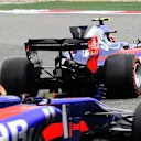 Carlos Sainz (ESP) Scuderia Toro Rosso STR12 and Daniil Kvyat (RUS) Scuderia Toro Rosso STR12 at Formula One World Championship, Rd2, Chinese Grand Prix, Race, Shanghai, China, Sunday 9 April 2017. © Sutton Motorsport Images
