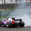 Carlos Sainz jr (ESP) Scuderia Toro Rosso STR12 runs wide and spins on Lap 1 at Formula One World Championship, Rd2, Chinese Grand Prix, Race, Shanghai, China, Sunday 9 April 2017. © Sutton Motorsport Images