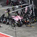 Esteban Ocon (FRA) Force India VJM10 makes a pitstop at Formula One World Championship, Rd2, Chinese Grand Prix, Race, Shanghai, China, Sunday 9 April 2017. © Sutton Motorsport Images