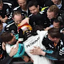 Race winner Lewis Hamilton (GBR) Mercedes AMG F1 celebrates in parc ferme with the team at Formula One World Championship, Rd2, Chinese Grand Prix, Race, Shanghai, China, Sunday 9 April 2017. © Sutton Motorsport Images
