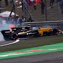 Formula One World ChampioJolyon Palmer (GBR) Renault Sport F1 Team RS17 spins at Formula One World Championship, Rd2, Chinese Grand Prix, Race, Shanghai, China, Sunday 9 April 2017. © Sutton Motorsport Imagesnship