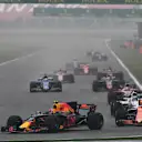 Max Verstappen (NED) Red Bull Racing RB13 at the start of the race at Formula One World Championship, Rd2, Chinese Grand Prix, Race, Shanghai, China, Sunday 9 April 2017. © Sutton Motorsport Images