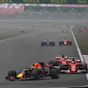 Max Verstappen (NED) Red Bull Racing RB13 leads Kimi Raikkonen (FIN) Ferrari SF70-H and Sebastian Vettel (GER) Ferrari SF70-H at Formula One World Championship, Rd2, Chinese Grand Prix, Race, Shanghai, China, Sunday 9 April 2017. © Sutton Motorsport Image