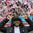 Race winner Lewis Hamilton (GBR) Mercedes AMG F1 celebrates at Formula One World Championship, Rd2, Chinese Grand Prix, Race, Shanghai, China, Sunday 9 April 2017. © Sutton Motorsport Images