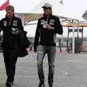 Sergio Perez (MEX) Force India and Xavi Martos (ESP) Trainer at Formula One World Championship, Rd2, Chinese Grand Prix, Preparations, Shanghai, China, Thursday 6 April 2017. © Sutton Motorsport Images