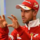 Sebastian Vettel (GER) Ferrari at Formula One World Championship, Rd2, Chinese Grand Prix, Preparations, Shanghai, China, Thursday 6 April 2017. © Sutton Motorsport Images