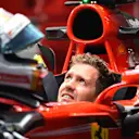 Sebastian Vettel (GER) Ferrari SF70-H at Formula One World Championship, Rd2, Chinese Grand Prix, Preparations, Shanghai, China, Thursday 6 April 2017. © Sutton Motorsport Images
