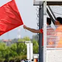 Red flag is waved at Formula One Testing, Day One, Hungaroring, Hungary, Tuesday 1 August 2017. © Sutton Images