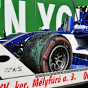 The crashed car of Pascal Wehrlein (GER) Sauber C36 is recovered in FP2 at Formula One World Championship, Rd11, Hungarian Grand Prix, Practice, Hungaroring, Hungary, Friday 28 July 2017. © Sutton Images