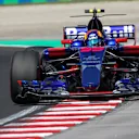 Carlos Sainz jr (ESP) Scuderia Toro Rosso STR12 at Formula One World Championship, Rd11, Hungarian Grand Prix, Practice, Hungaroring, Hungary, Friday 28 July 2017. © Sutton Images