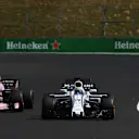 Felipe Massa (BRA) Williams FW40 and Sergio Perez (MEX) Force India VJM10 at Formula One World Championship, Rd11, Hungarian Grand Prix, Practice, Hungaroring, Hungary, Friday 28 July 2017. © Sutton Images