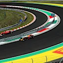 Daniel Ricciardo (AUS) Red Bull Racing RB13 and Kimi Raikkonen (FIN) Ferrari SF70-H at Formula One World Championship, Rd11, Hungarian Grand Prix, Qualifying, Hungaroring, Hungary, Saturday 29 July 2017. © Sutton Images