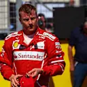 Kimi Raikkonen (FIN) Ferrari celebrates in parc ferme at Formula One World Championship, Rd11, Hungarian Grand Prix, Qualifying, Hungaroring, Hungary, Saturday 29 July 2017. © Sutton Images