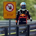 Daniel Ricciardo (AUS) Red Bull Racing walks on track after stopping on track in FP3 at Formula One World Championship, Rd11, Hungarian Grand Prix, Qualifying, Hungaroring, Hungary, Saturday 29 July 2017. © Sutton Images