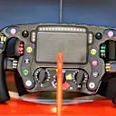 McLaren MCL32 steering wheel at Formula One World Championship, Rd11, Hungarian Grand Prix, Qualifying, Hungaroring, Hungary, Saturday 29 July 2017. © Sutton Images