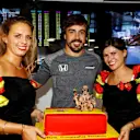 Fernando Alonso (ESP) McLaren celebrates his 36th Birthday at Formula One World Championship, Rd11, Hungarian Grand Prix, Qualifying, Hungaroring, Hungary, Saturday 29 July 2017. © Sutton Images