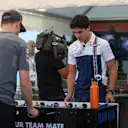 Stoffel Vandoorne (BEL) McLaren and Lance Stroll (CDN) Williams play Table Football / Foosball at Formula One World Championship, Rd11, Hungarian Grand Prix, Race, Hungaroring, Hungary, Sunday 30 July 2017. © Sutton Images
