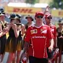 Kimi Raikkonen (FIN) Ferrari on the drivers parade at Formula One World Championship, Rd11, Hungarian Grand Prix, Race, Hungaroring, Hungary, Sunday 30 July 2017. © Sutton Images