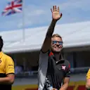 Kevin Magnussen (DEN) Haas F1 on the drivers parade at Formula One World Championship, Rd11, Hungarian Grand Prix, Race, Hungaroring, Hungary, Sunday 30 July 2017. © Sutton Images