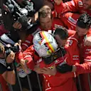 Race winner Sebastian Vettel (GER) Ferrari celebrates in parc ferme at Formula One World Championship, Rd11, Hungarian Grand Prix, Race, Hungaroring, Hungary, Sunday 30 July 2017. © Sutton Images