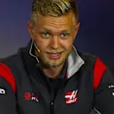 Kevin Magnussen (DEN) Haas F1 in the Press Conference at Formula One World Championship, Rd11, Hungarian Grand Prix, Preparations, Hungaroring, Hungary, Thursday 27 July 2017. © Sutton Images