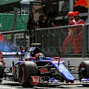 Carlos Sainz jr (ESP) Scuderia Toro Rosso STR12 at Formula One World Championship, Rd13, Italian Grand Prix, Practice, Monza, Italy, Friday 1 September 2017. © Sutton Images