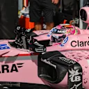 Sergio Perez (MEX) Force India VJM10 at Formula One World Championship, Rd13, Italian Grand Prix, Practice, Monza, Italy, Friday 1 September 2017. © Sutton Images