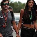 Fernando Alonso (ESP) McLaren with his girlfriend Linda Morselli at Formula One World Championship, Rd13, Italian Grand Prix, Practice, Monza, Italy, Friday 1 September 2017. © Sutton Images