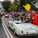 Pascal Wehrlein (GER) Sauber at the Parade in Milan at Formula One World Championship, Rd13, Italian Grand Prix, Preparations, Monza, Italy, Thursday 31 August 2017. © Sutton Images