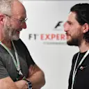 Liam Cunningham (IRL) Actor and Kit Harington (GBR) Actor at Formula One World Championship, Rd13, Italian Grand Prix, Practice, Monza, Italy, Friday 1 September 2017. © Sutton Images