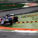 Marcus Ericsson (SWE) Sauber C36 runs wide at Formula One World Championship, Rd13, Italian Grand Prix, Qualifying, Monza, Italy, Saturday 2 September 2017. © Sutton Images