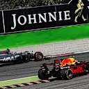 Max Verstappen (NED) Red Bull Racing RB13 with front puncture at Formula One World Championship, Rd13, Italian Grand Prix, Race, Monza, Italy, Sunday 3 September 2017. © Sutton Images