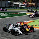 Max Verstappen (NED) Red Bull Racing RB13 battles with Felipe Massa (BRA) Williams FW40 at Formula One World Championship, Rd13, Italian Grand Prix, Race, Monza, Italy, Sunday 3 September 2017. © Sutton Images