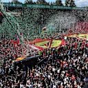 Ferrari fans and flags at the podium celebrations at Formula One World Championship, Rd13, Italian Grand Prix, Race, Monza, Italy, Sunday 3 September 2017. © Sutton Images