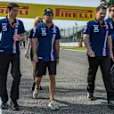 Sergio Perez (MEX) Force India walks the track at Formula One World Championship, Rd13, Italian Grand Prix, Preparations, Monza, Italy, Thursday 31 August 2017. © Sutton Images