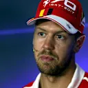 Sebastian Vettel (GER) Ferrari in the Press Conference at Formula One World Championship, Rd13, Italian Grand Prix, Preparations, Monza, Italy, Thursday 31 August 2017. © Sutton Images