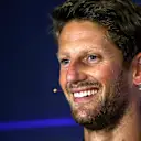 Romain Grosjean (FRA) Haas F1 in the Press Conference at Formula One World Championship, Rd13, Italian Grand Prix, Preparations, Monza, Italy, Thursday 31 August 2017. © Sutton Images