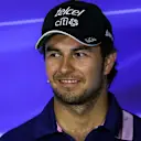 Sergio Perez (MEX) Force India in the Press Conference at Formula One World Championship, Rd13, Italian Grand Prix, Preparations, Monza, Italy, Thursday 31 August 2017. © Sutton Images
