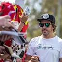 Fernando Alonso (ESP) McLaren signs autographs for the fans at Formula One World Championship, Rd13, Italian Grand Prix, Preparations, Monza, Italy, Thursday 31 August 2017. © Sutton Images