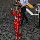 Sebastian Vettel (GER) Ferrari celebrates in parc ferme at Formula One World Championship, Rd16, Japanese Grand Prix, Qualifying, Suzuka, Japan, Saturday 7 October 2017. © Kym Illman/Sutton Images