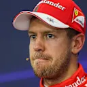 Sebastian Vettel (GER) Ferrari in the Press Conference at Formula One World Championship, Rd16, Japanese Grand Prix, Qualifying, Suzuka, Japan, Saturday 7 October 2017. © Kym Illman/Sutton Images