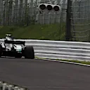 Valtteri Bottas (FIN) Mercedes-Benz F1 W08 Hybrid hits the barrier in FP3 at Formula One World Championship, Rd16, Japanese Grand Prix, Qualifying, Suzuka, Japan, Saturday 7 October 2017. © Kym Illman/Sutton Images