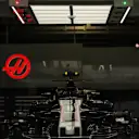 Haas VF-17 in the garage at Formula One World Championship, Rd16, Japanese Grand Prix, Qualifying, Suzuka, Japan, Saturday 7 October 2017. © Kym Illman/Sutton Images