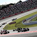 Lewis Hamilton (GBR) Mercedes-Benz F1 W08 Hybrid leads at the start of the race at Formula One World Championship, Rd16, Japanese Grand Prix, Race, Suzuka, Japan, Sunday 8 October 2017. © Manuel Goria/Sutton Images