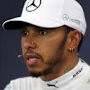 Race winner Lewis Hamilton (GBR) Mercedes AMG F1 in the Press Conference at Formula One World Championship, Rd16, Japanese Grand Prix, Race, Suzuka, Japan, Sunday 8 October 2017. © Kym Illman/Sutton Images