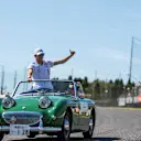 Esteban Ocon (FRA) Force India on the drivers parade at Formula One World Championship, Rd16, Japanese Grand Prix, Race, Suzuka, Japan, Sunday 8 October 2017. © Manuel Goria/Sutton Images