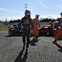 Race retiree Carlos Sainz (ESP) Scuderia Toro Rosso at Formula One World Championship, Rd16, Japanese Grand Prix, Race, Suzuka, Japan, Sunday 8 October 2017. © Mark Sutton/Sutton Images