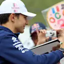 Esteban Ocon (FRA) Force India F1 signs autographs for the fans at Formula One World Championship, Rd16, Japanese Grand Prix, Preparations, Suzuka, Japan, Thursday 5 October 2017. © Kym Illman/Sutton Images