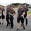 Romain Grosjean (FRA) Haas F1 walks the track at Formula One World Championship, Rd16, Japanese Grand Prix, Preparations, Suzuka, Japan, Thursday 5 October 2017. © Mark Sutton/Sutton Images