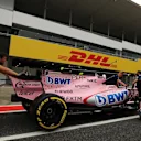 Force India mechanics with Force India VJM10 in pit lane at Formula One World Championship, Rd16, Japanese Grand Prix, Preparations, Suzuka, Japan, Thursday 5 October 2017. © Kym Illman/Sutton Images